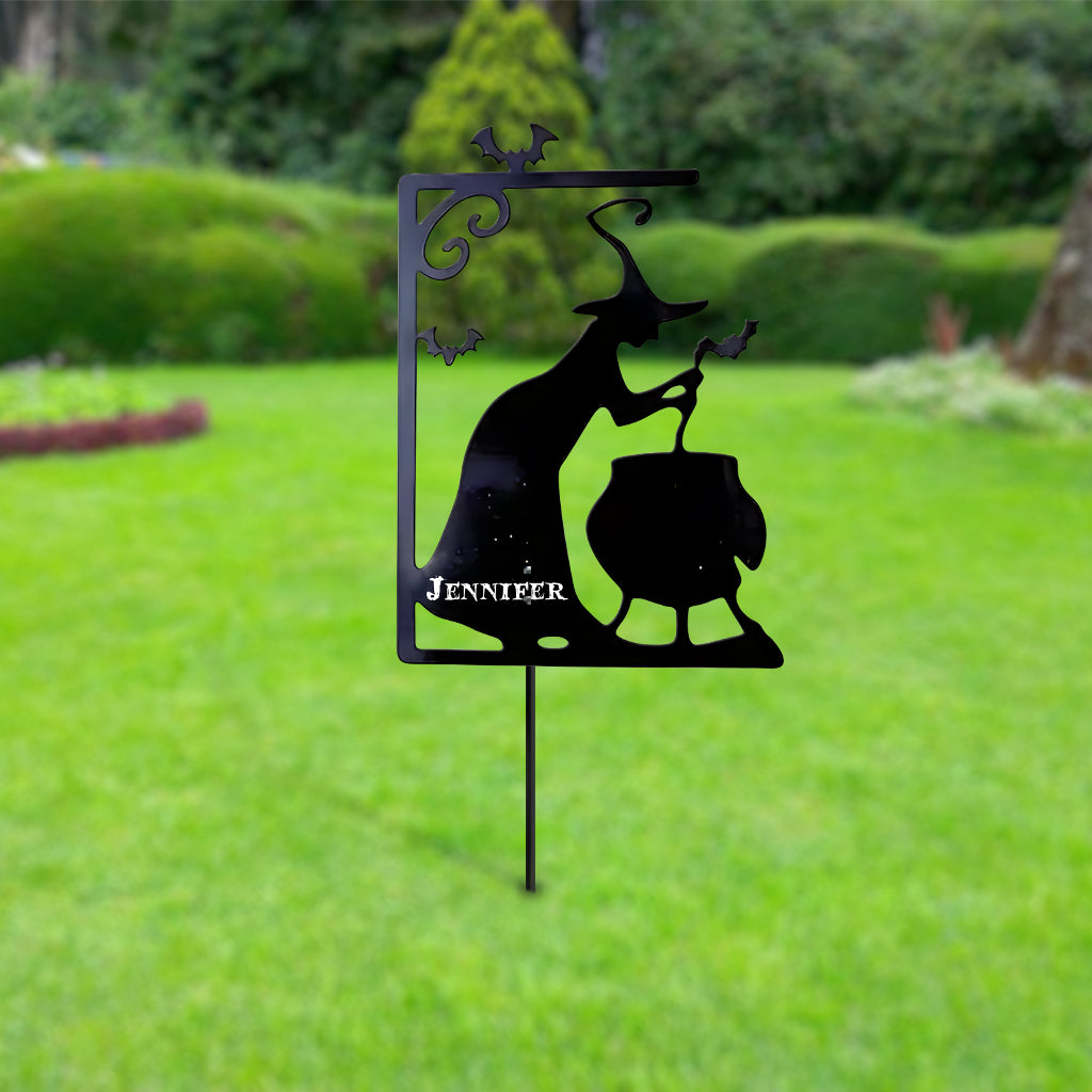 Witch Property Trespassers Will Be Used As Ingredients - Personalized Witch Metal Garden Art