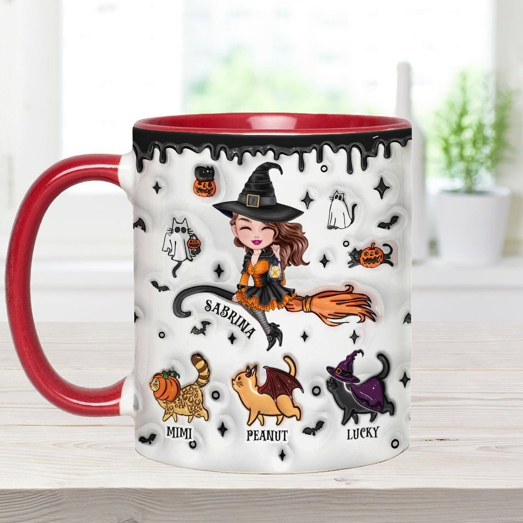 Halloween Is Better With A Cat - Personalized Cat Accent Mug