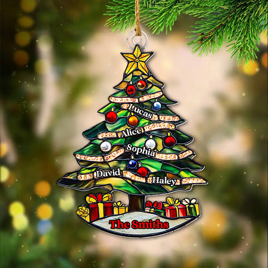 Merry Christmas - Personalized Family Custom Shaped Ornament