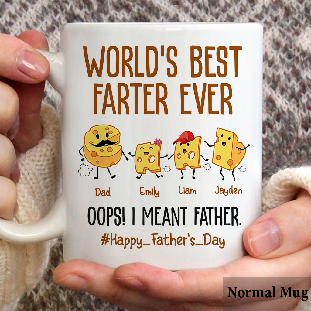 World's Best Farter Funny Cheese - Personalized Father Mug