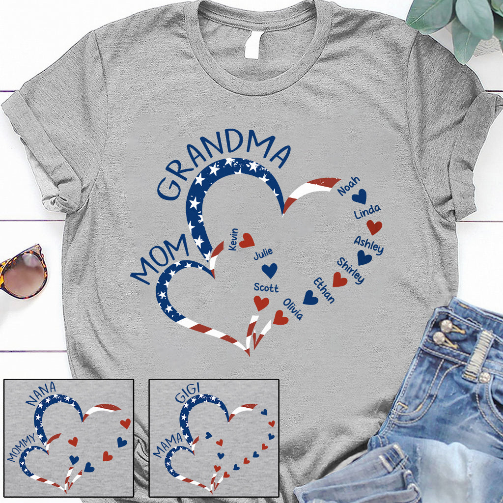 D'abord maman, maintenant grand-mère - T-shirt et sweat à capuche personnalisés pour grand-mère