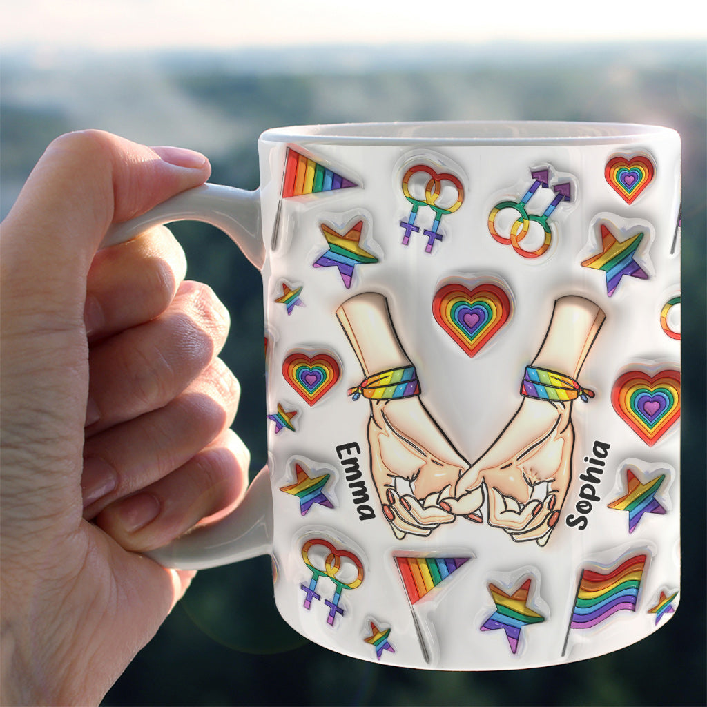 Ensemble depuis - Mug personnalisé de soutien LGBT