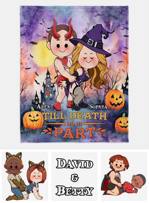 Till Death Do Us Part - Personalized Couple Blanket