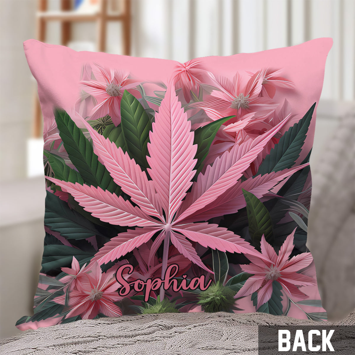 Free Your Mind - Personalized Weed Throw Pillow