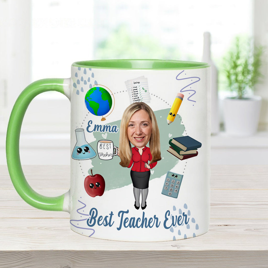 Bester Lehrer aller Zeiten - Personalisierte Tasse mit Lehrermotiv