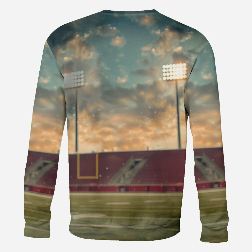 Stolze Mama/Papa/... Spieltag & Alltag - Personalisiertes Fußball-Shirt mit Allover-Print