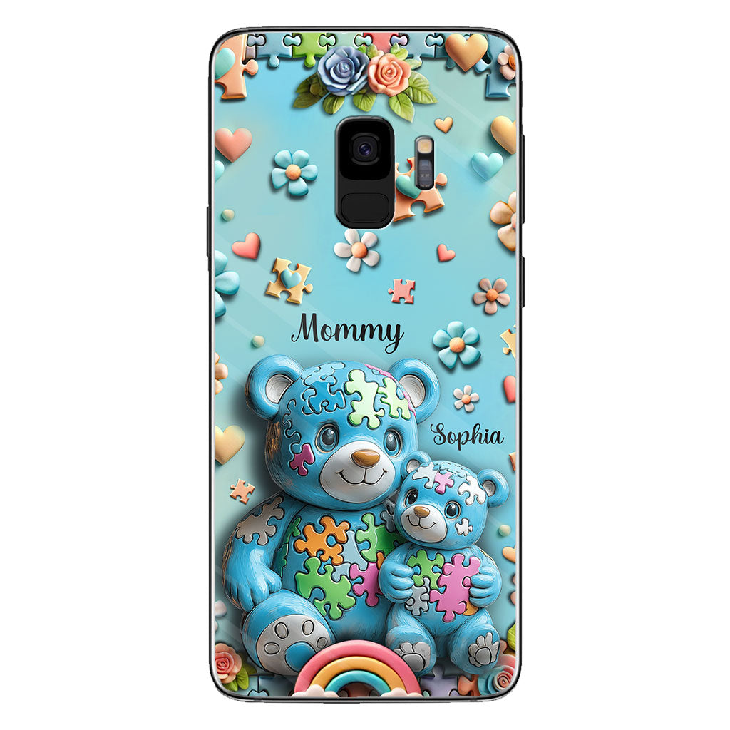 Mama Bear - Personalized Autism Awareness Phone Case