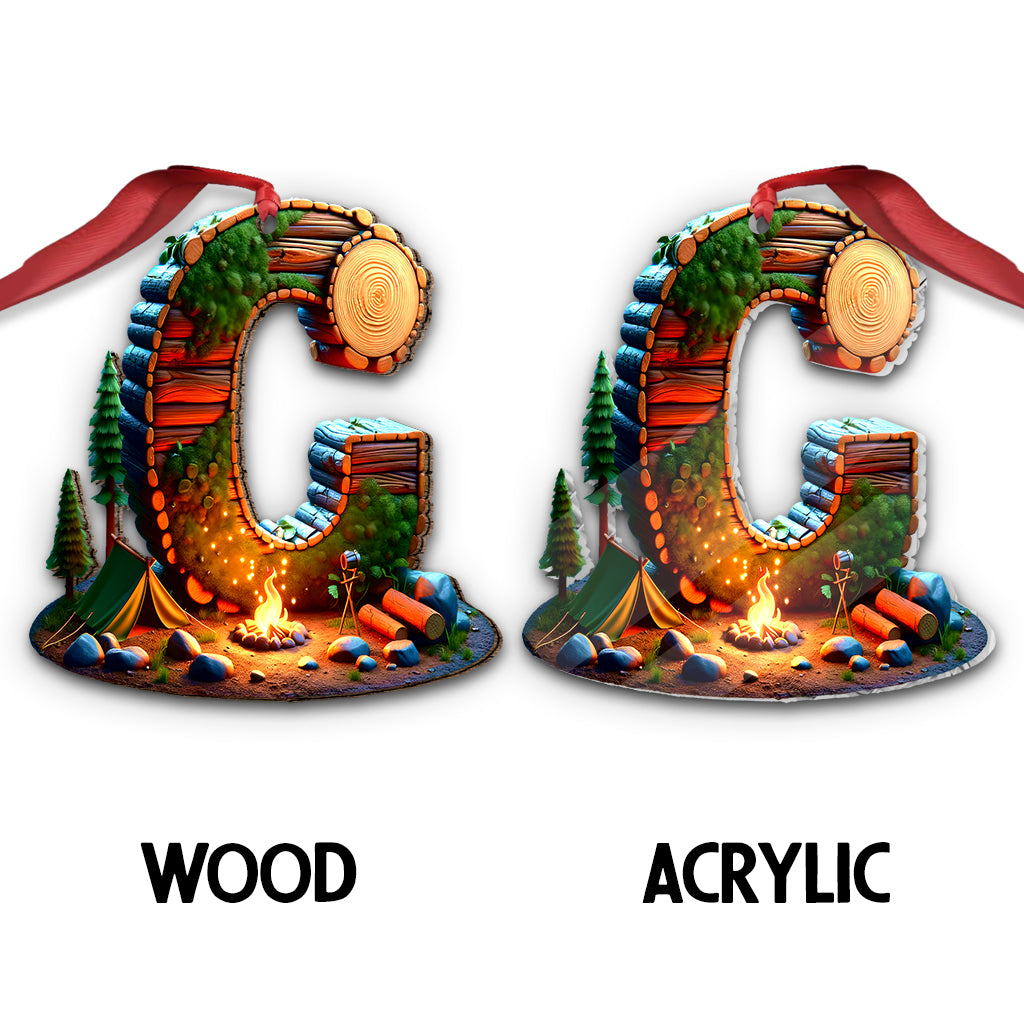Camping Letter - Personalized Camping Ornament