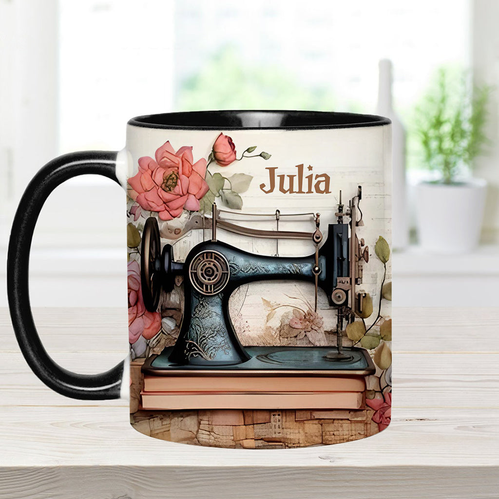 Sewing Machine - Personalized Sewing Accent Mug