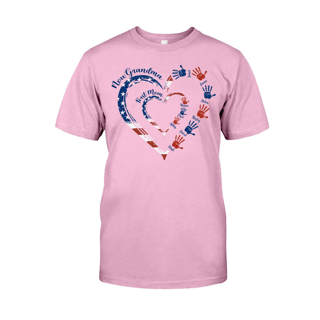 Erst Mama, jetzt Oma – Personalisiertes Oma-T-Shirt und Hoodie