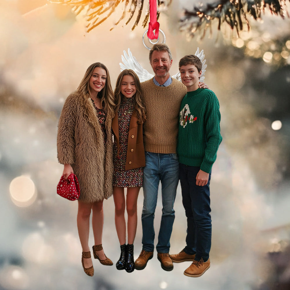 Ornement personnalisé avec photo - Ornement familial personnalisé de forme personnalisée