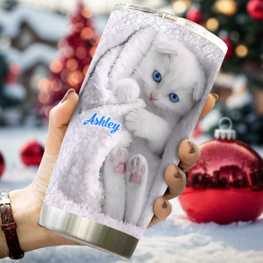 Happy Kitty - Personalized Cat Tumbler