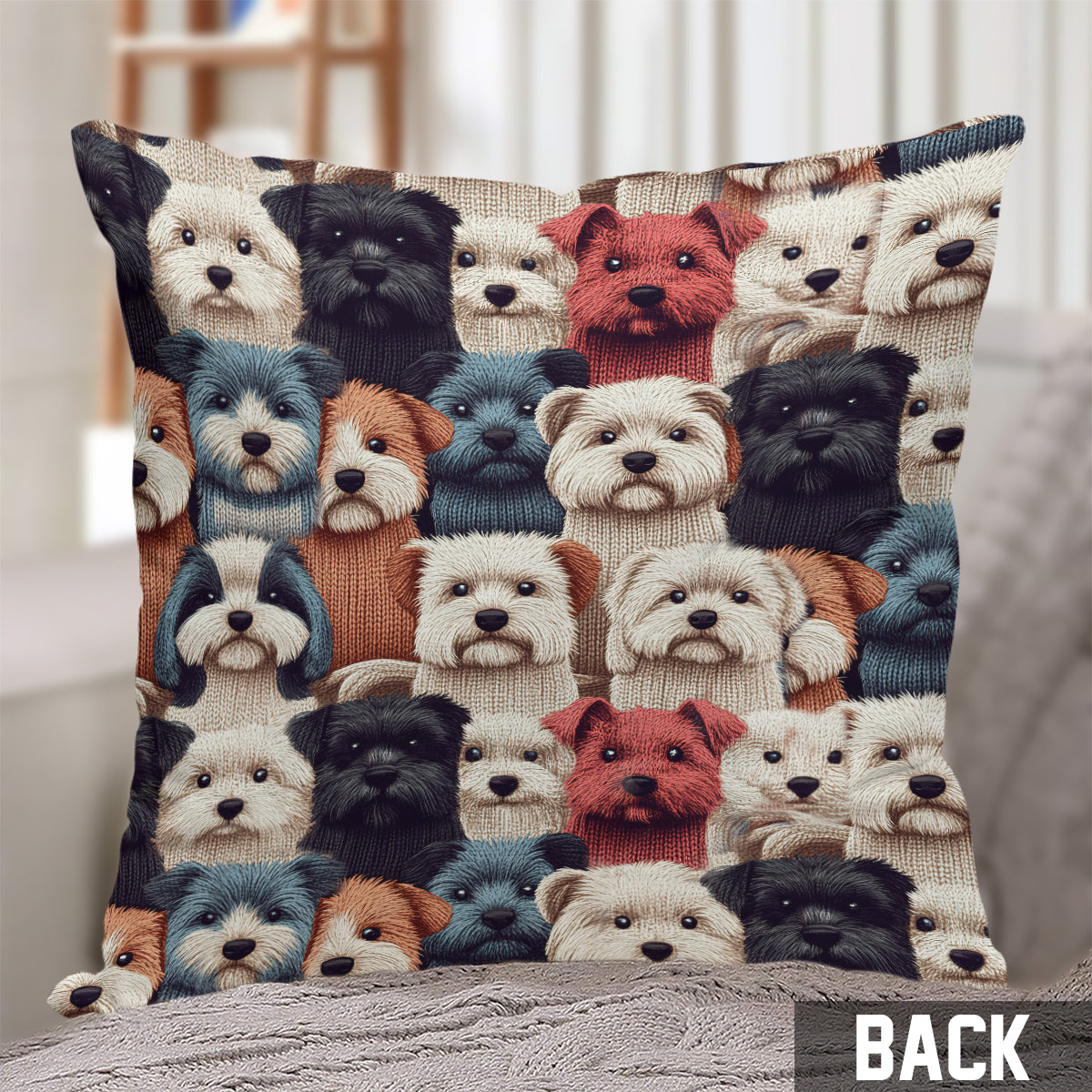 Coussin décoratif personnalisé à motif chien - Motif chien