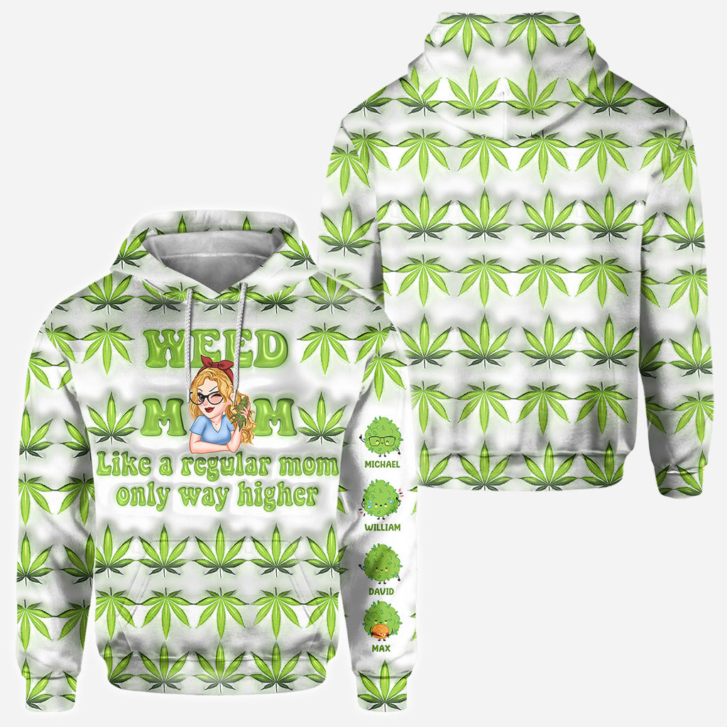 Like A Regular Mom - Personalized Mother All Over Shirt