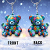 Mama Bear - Autism Awareness Keychain