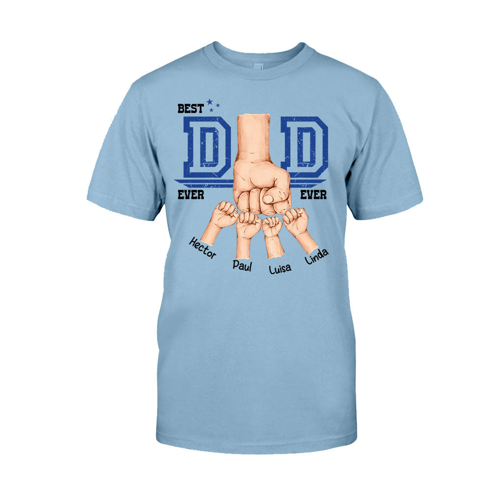 Daddy's Team Fist Bump - Personalized Father T-shirt And Hoodie