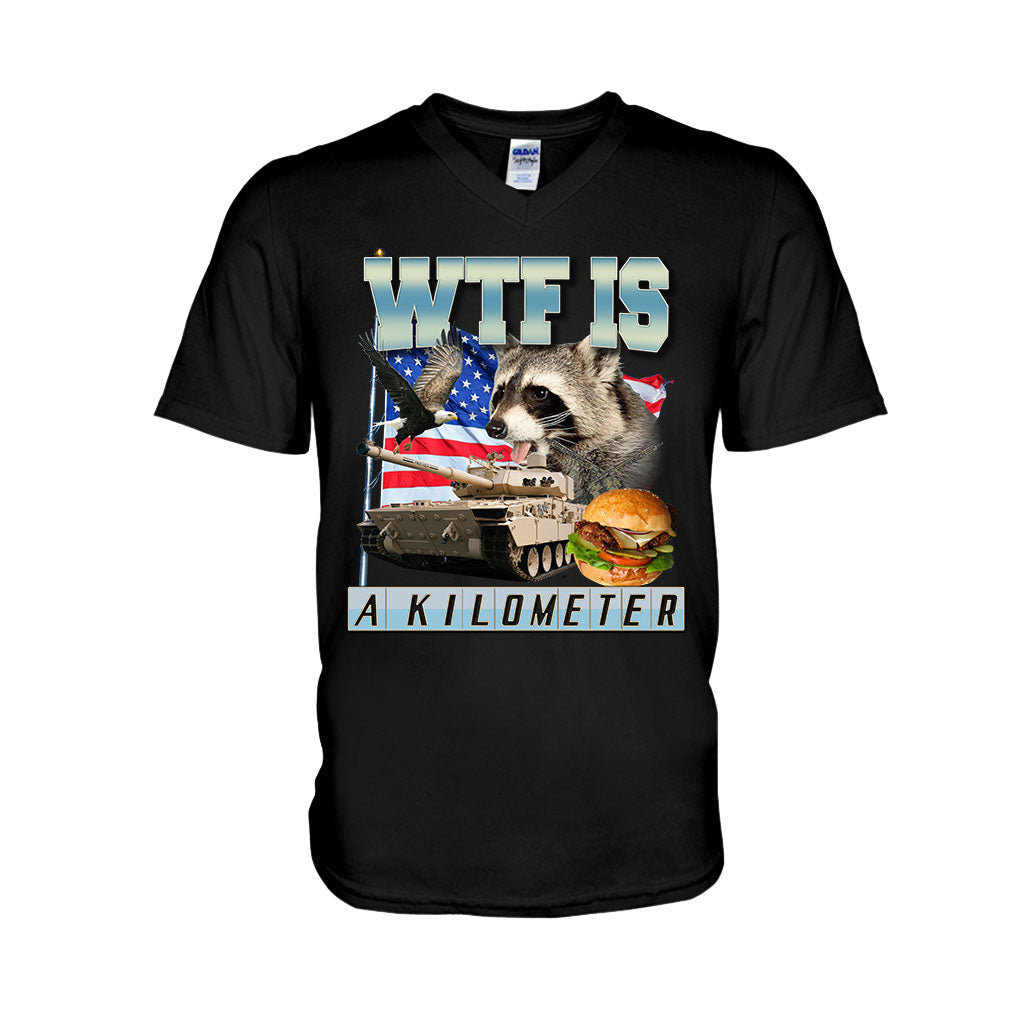 Was zum Teufel ist ein Kilometer? – Waschbär-T-Shirt und Hoodie