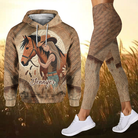 Horse Lovers - Personalized Horse Hoodie and Leggings
