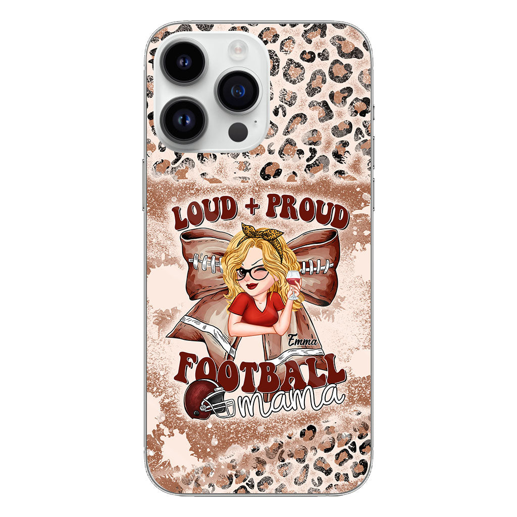 Coque de téléphone transparente personnalisée « Football Loud Proud » (Tous titres)