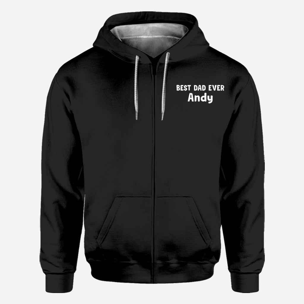 Road On The Back Massage Game T-shirt - Personalized Father All Over Shirt