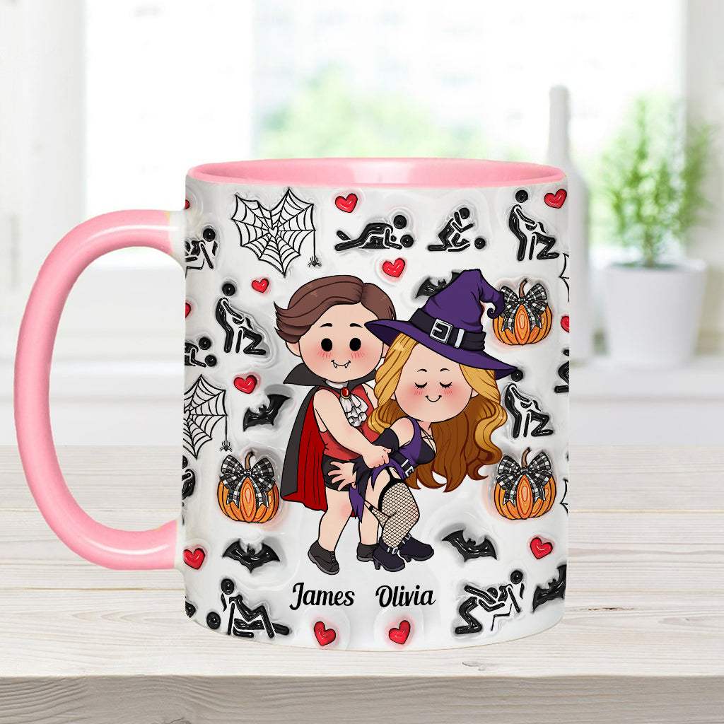 Till Death Do Us Part - Personalized Couple Accent Mug