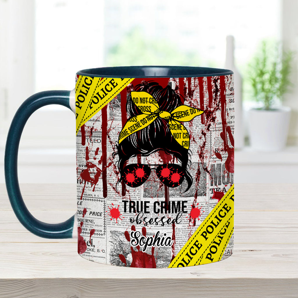 True Crime Obessed - Personalized Accent Mug
