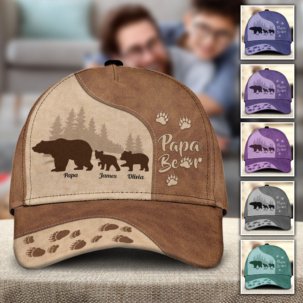 Papa Bear - Personalized Father Classic Cap