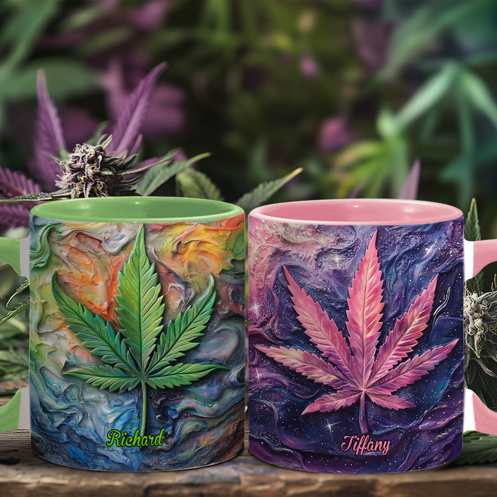 Let's Get Light - Mug personnalisé avec une touche cannabis