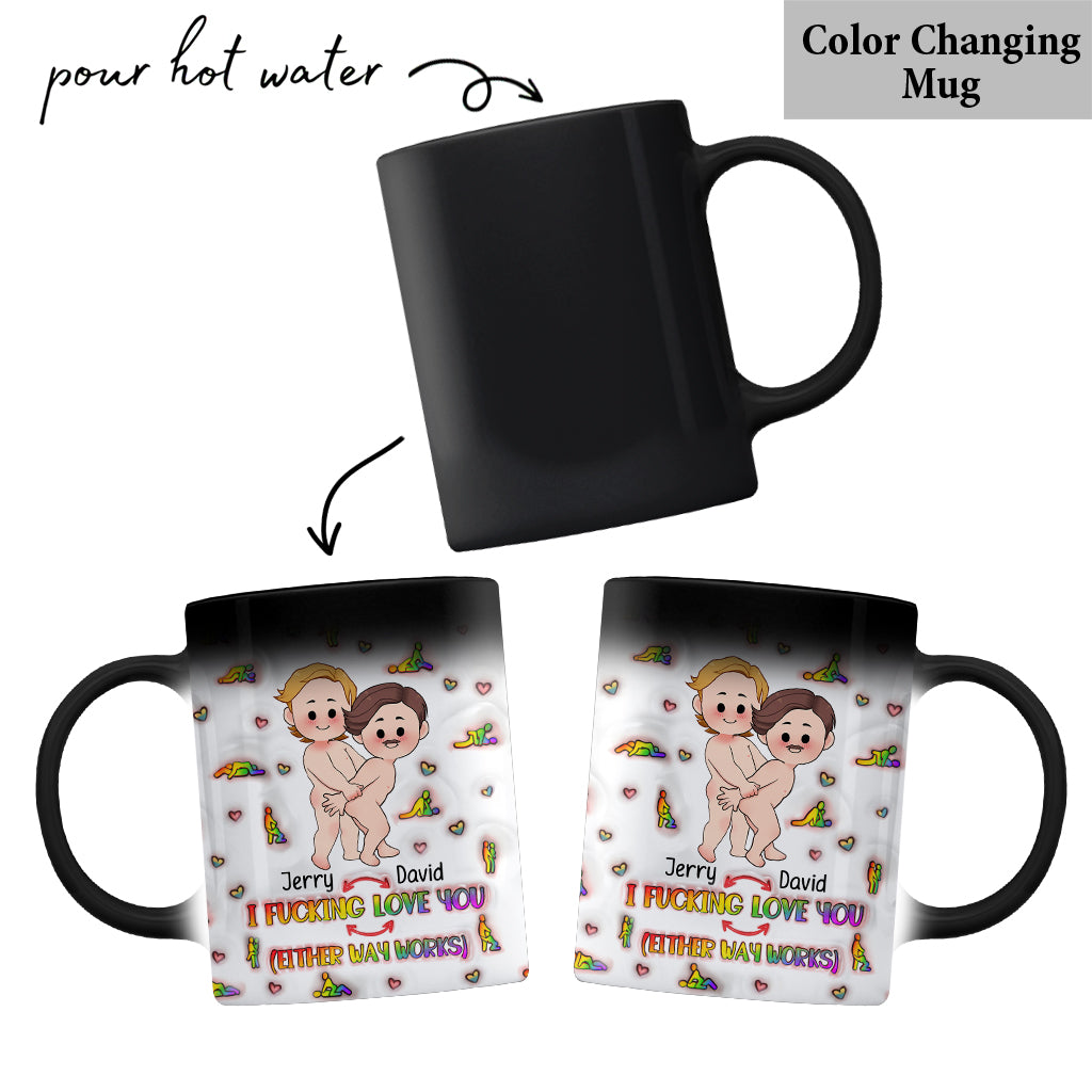 Ich liebe dich – Personalisierte Tasse zur Unterstützung der LGBT-Community