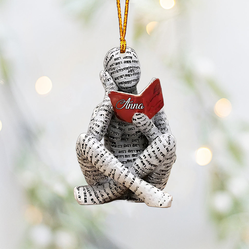 Love Reading Books - Personalized Book Ornament