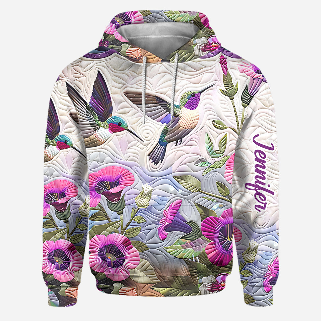 Beautiful Hummingbird - Personalized Hummingbird Hoodie and Leggings