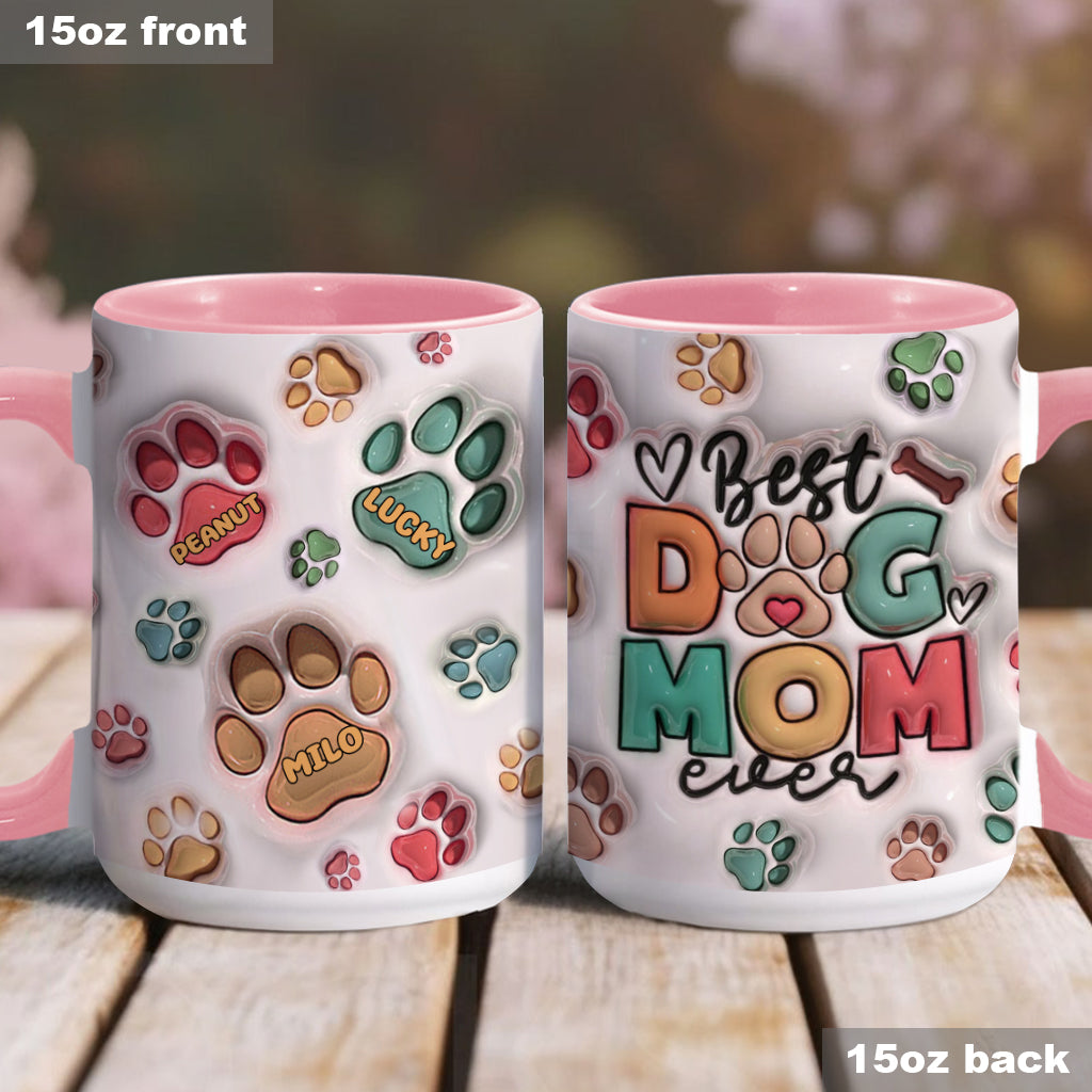 Die beste Hundemama, der beste Hundepapa, die beste Katzenmama, der beste Katzenpapa aller Zeiten – personalisierte Tasse mit Hundemotiv