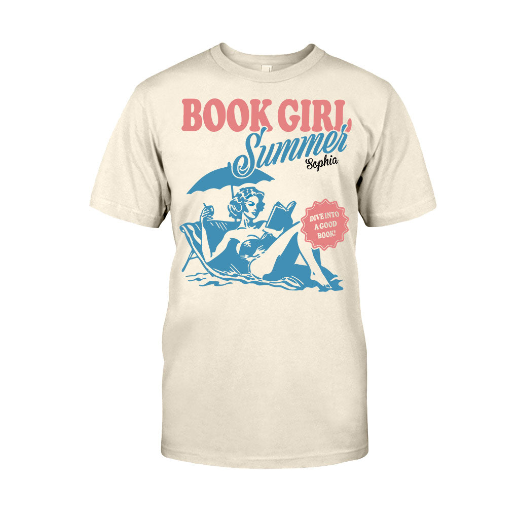 Book Girl Summer - Personalized Book T-shirt And Hoodie