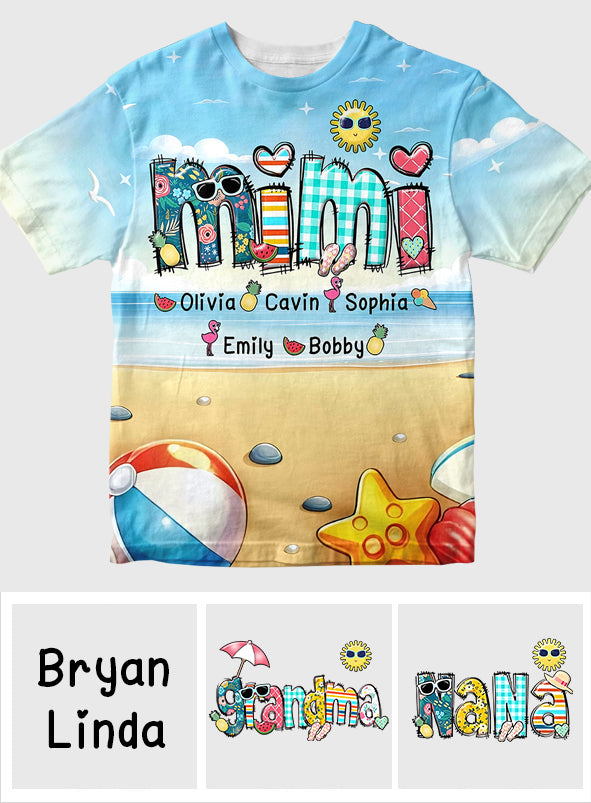 Grandma/ Mimi/ Nana... - Personalized Grandma All Over Shirt