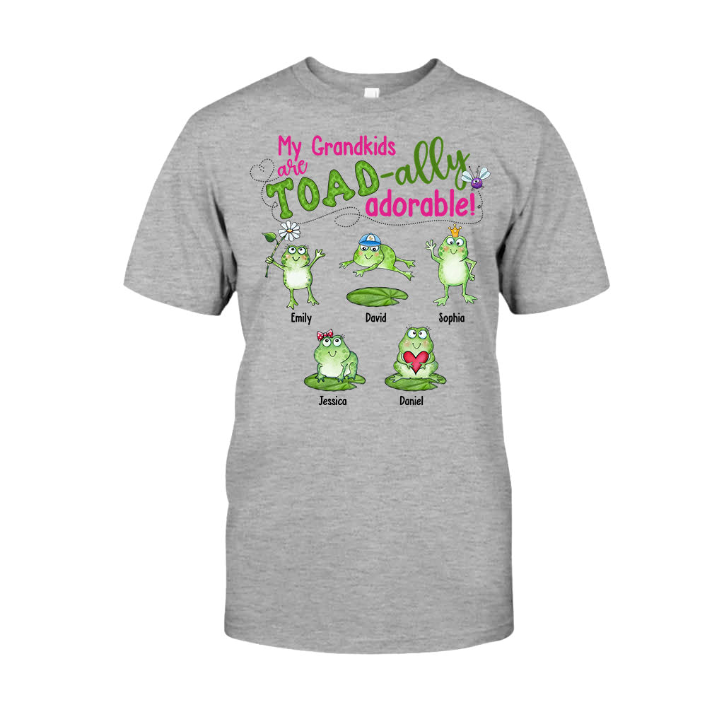 Mes petits-enfants sont Toad-ally - T-shirt et sweat à capuche personnalisés pour grand-mère