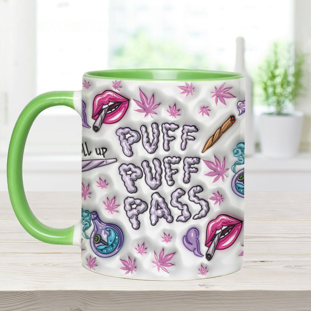 Puzz Puzz Pass - Personalized Weed Accent Mug