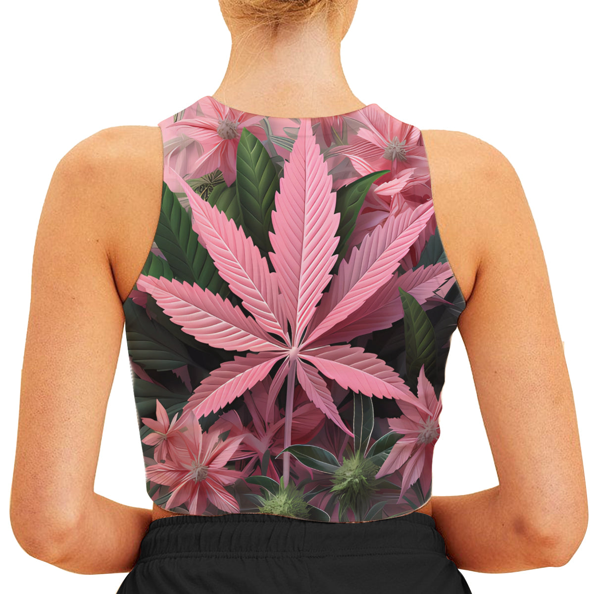 Pretty Lil' Pothead - Personalized Weed Crop Tank Top