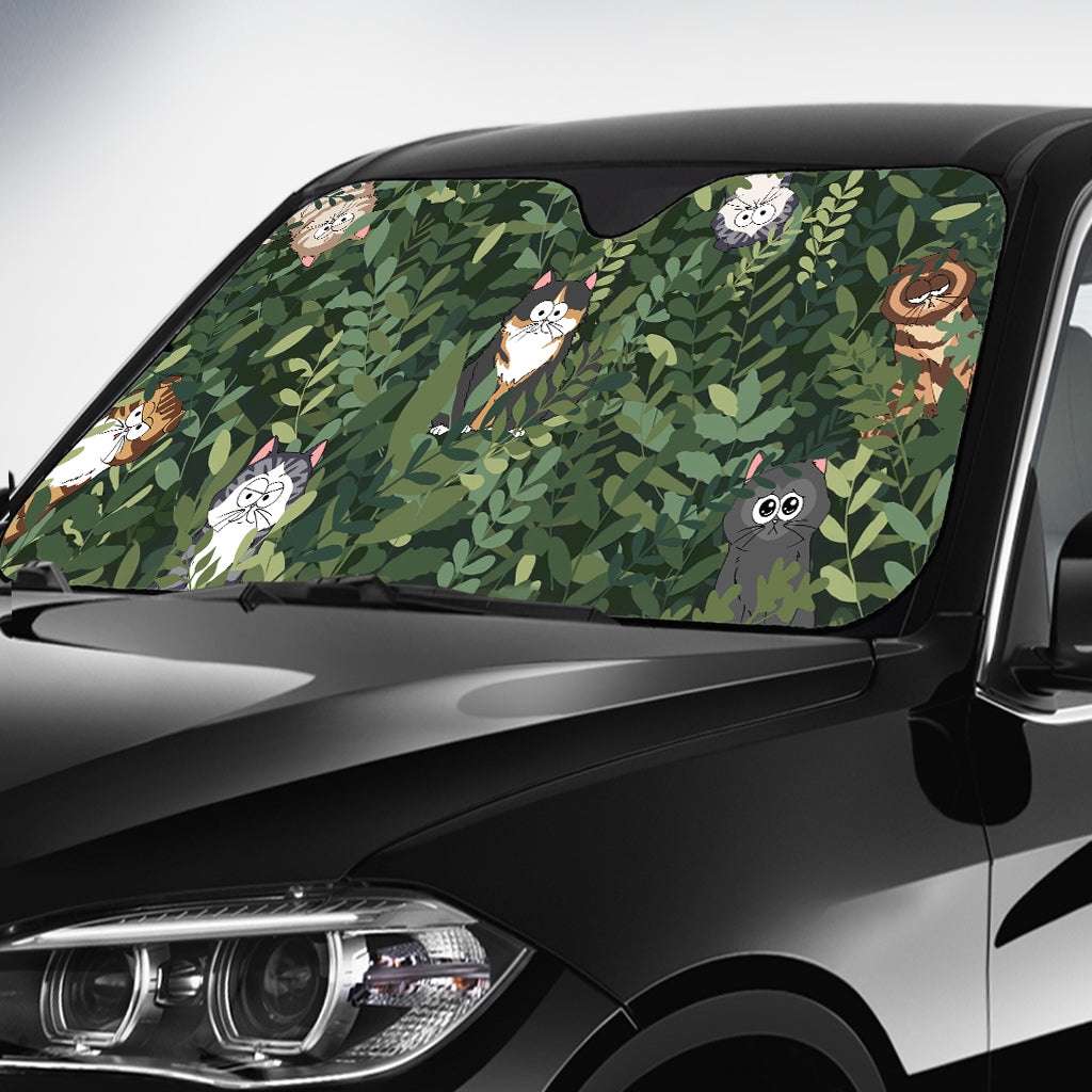 Hidden Cat - Personalized Cat Car Sunshade