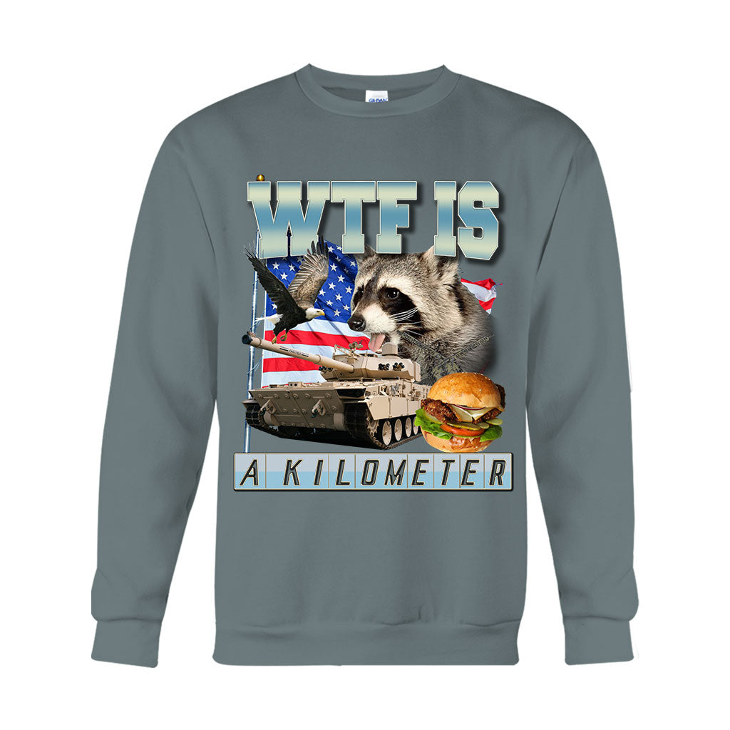 Was zum Teufel ist ein Kilometer? – Waschbär-T-Shirt und Hoodie
