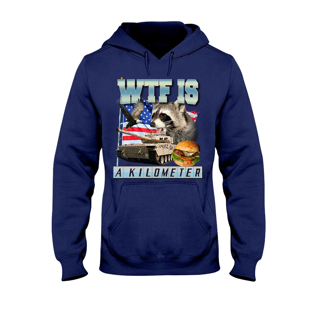 Was zum Teufel ist ein Kilometer? – Waschbär-T-Shirt und Hoodie