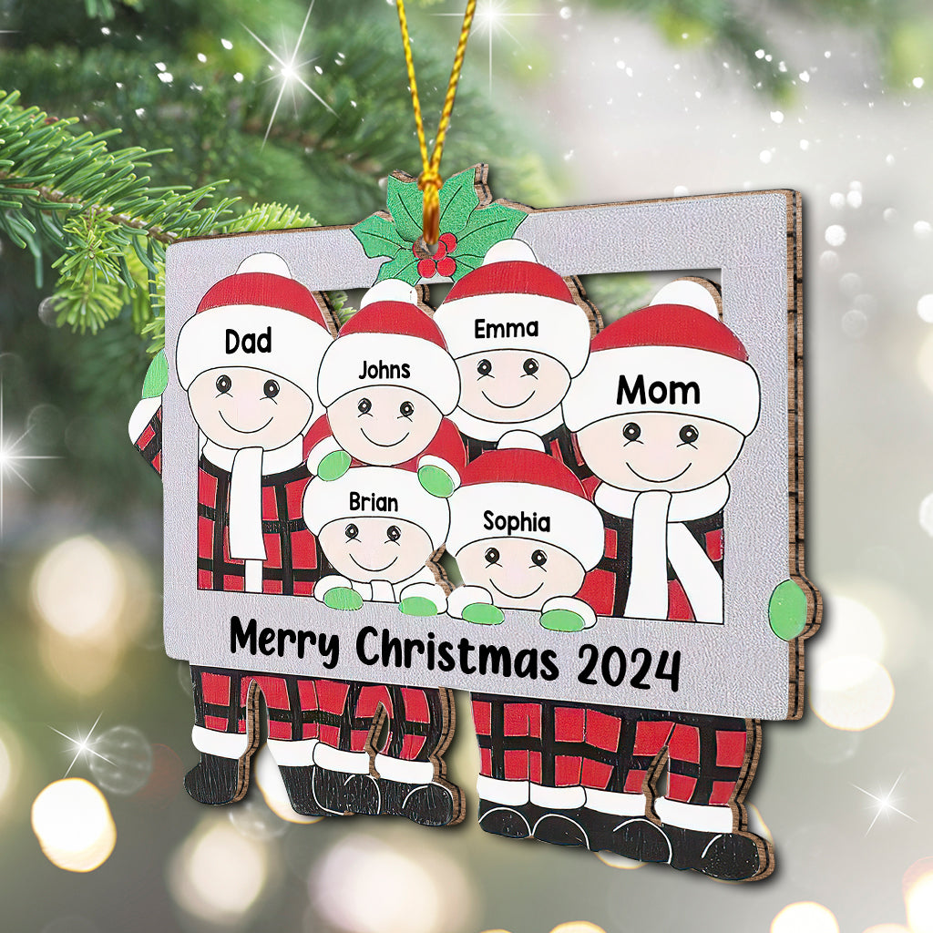 Merry Christmas - Personalized Family Ornament