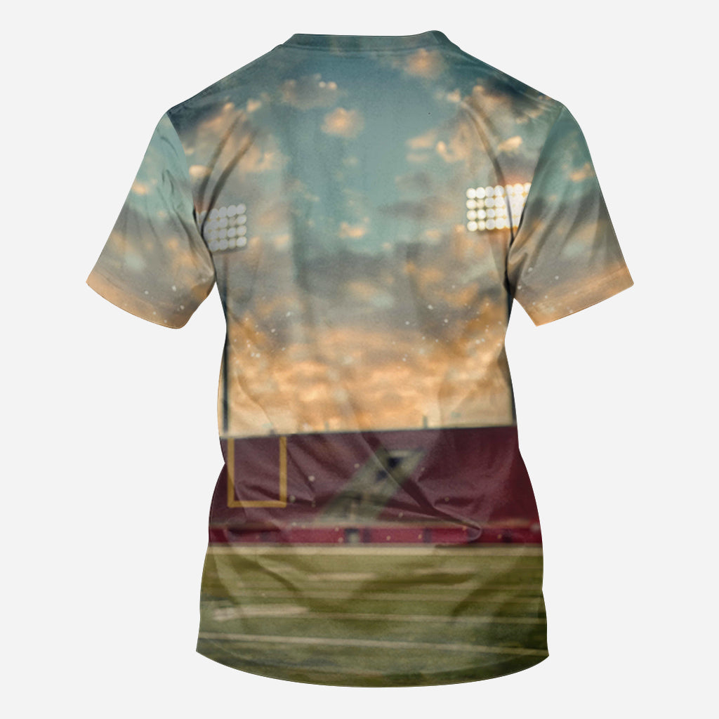 Stolze Mama/Papa/... Spieltag & Alltag - Personalisiertes Fußball-Shirt mit Allover-Print