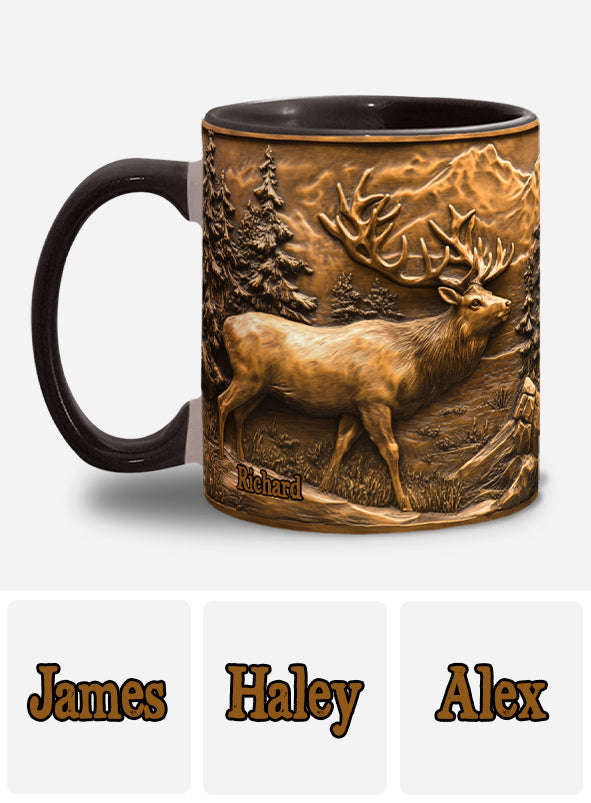Mug personnalisé sur le thème de la chasse au cerf
