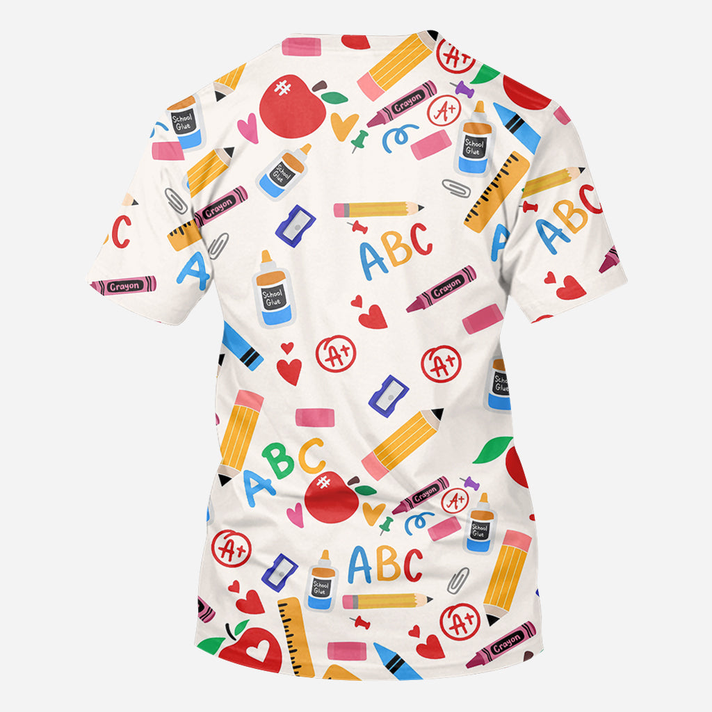 Vie d'enseignant - T-shirt personnalisé pour enseignants