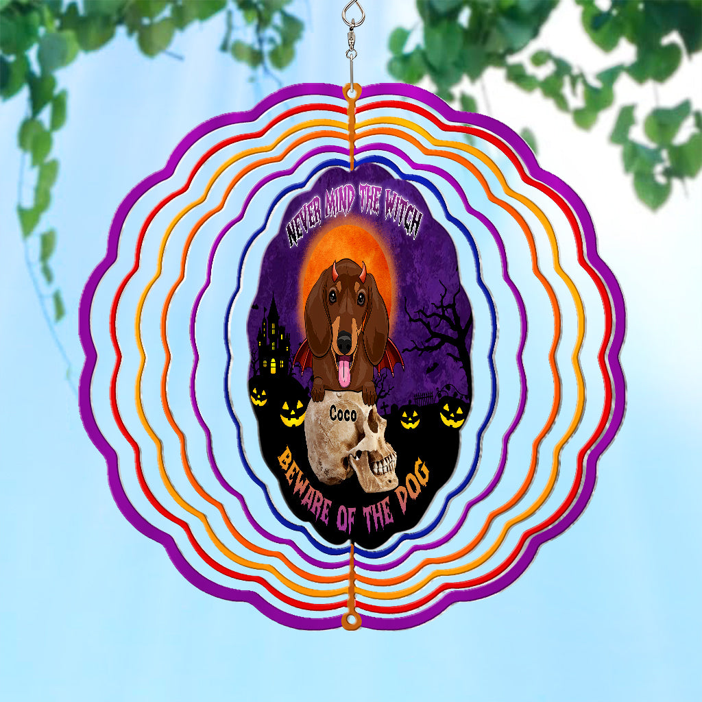 Beware Of The Dogs - Personalized Dog Wind Spinner
