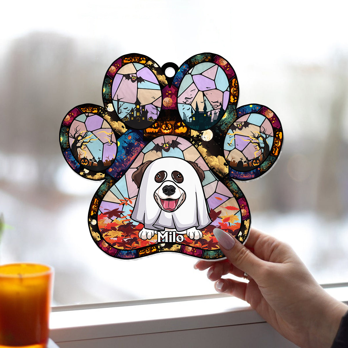 Hope You Like Dogs - Personalized Dog Window Hanging Suncatcher Ornament