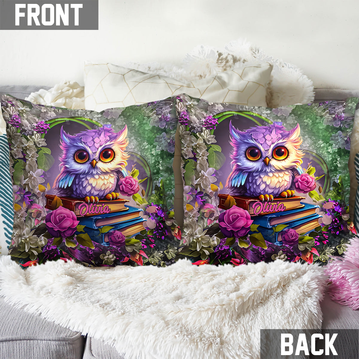 Just One More Chapter - Personalized Book Throw Pillow