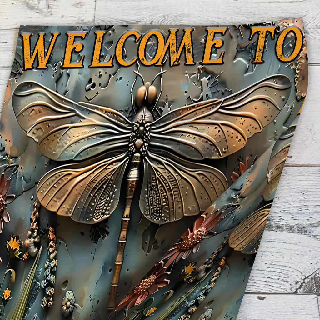 Stunning Dragonfly - Personalized Gardening Garden Flag