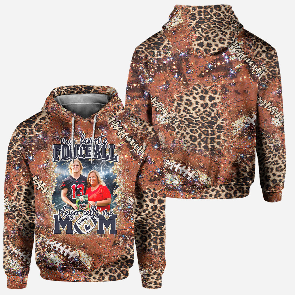 Any Title My Favorite Football Player Calls Me - Personalized Football Hoodie and Leggings