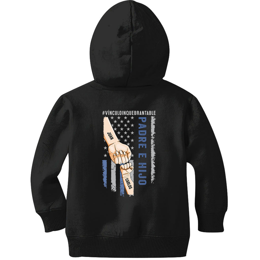 Padre E Hijos Vínculo Inquebrantable - Personalized Father T-shirt and Hoodie